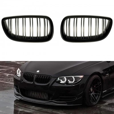 Решетка радиатора BMW E92 E93 2006-2009 M3 Двойные ребра черные матовые