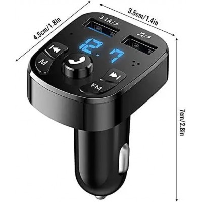 Автомобильный FM-трансмиттер Bluetooth модулятор для беспроводной передачи музыки с телефона