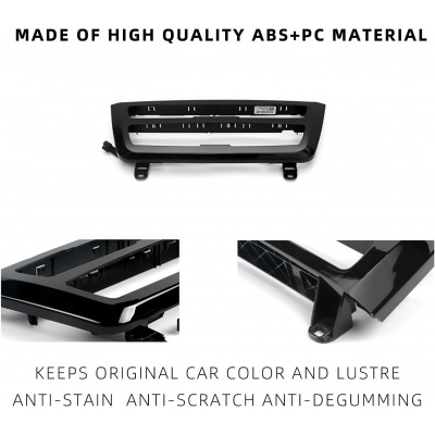 Штатная вставка консоли климата с подсветкой RGB BMW 3 4 F30 F32 F33 F34 F36 F31 БМВ Ф30 Ф32 Ф33 Ф34 Черный