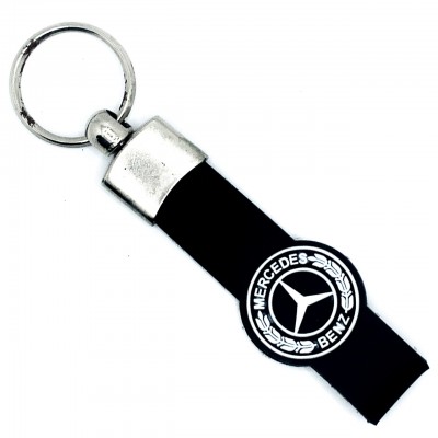 Значок Брелок Mercedes-Benz Мерседес Бенз для ключей автомобиля Силиконовый Черный