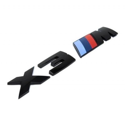 Шильдик X3M на багажник BMW F25 F97 G01, чорний глянець