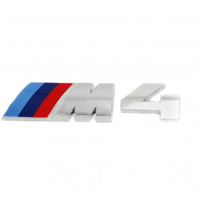Шильдик М4 на багажник BMW F32 F33 F36 F82 F83 G22 G23 G82 G83, хром