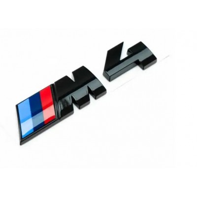 Шильдик М4 на багажник BMW F32 F33 F36 F82 F83 G22 G23 G82 G83, чорний глянець