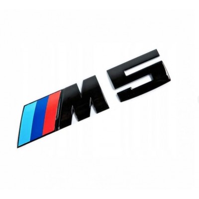 Шильдик М5 на багажник BMW, чорний глянець