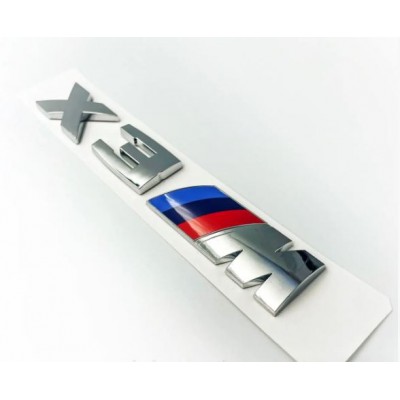 Шильдик X3M на багажник BMW F25 F97 G01, хром