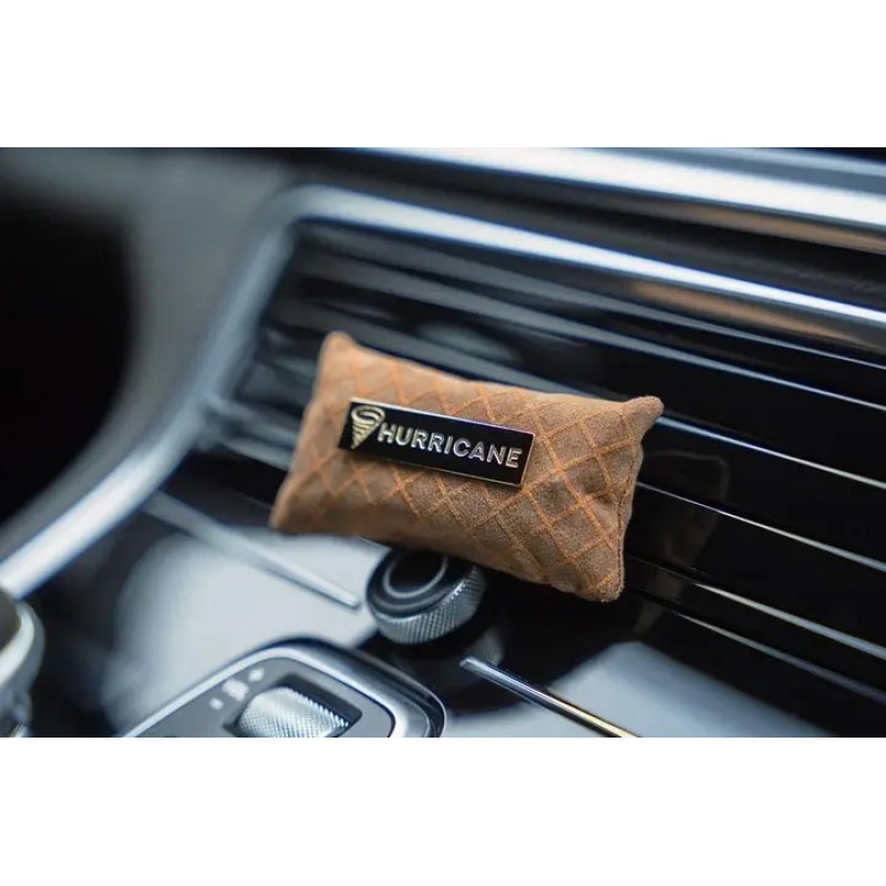 Автомобільний ароматизатор Hurricane Brown Premium аромасаше + спрей