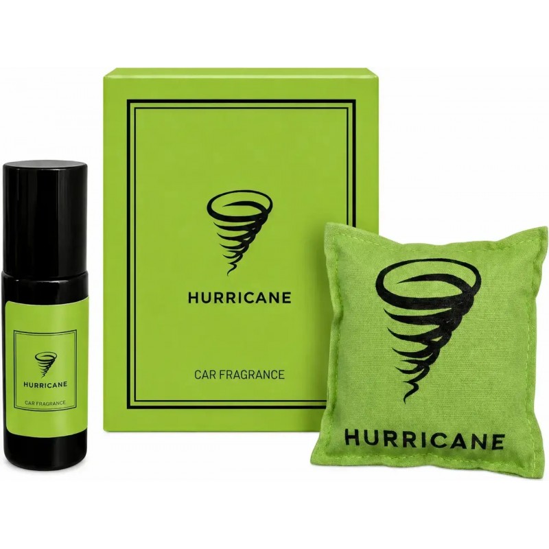 Ароматизатор в авто Hurricane Light Green аромасаше + спрей