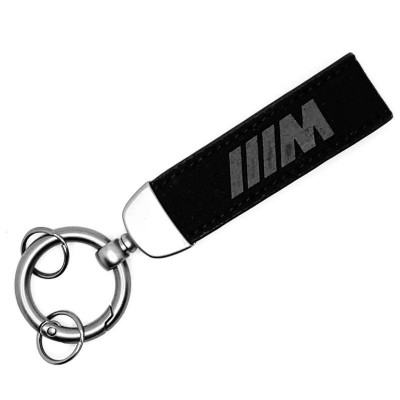 Замшевый брелок для BMW в стиле M, Черный 