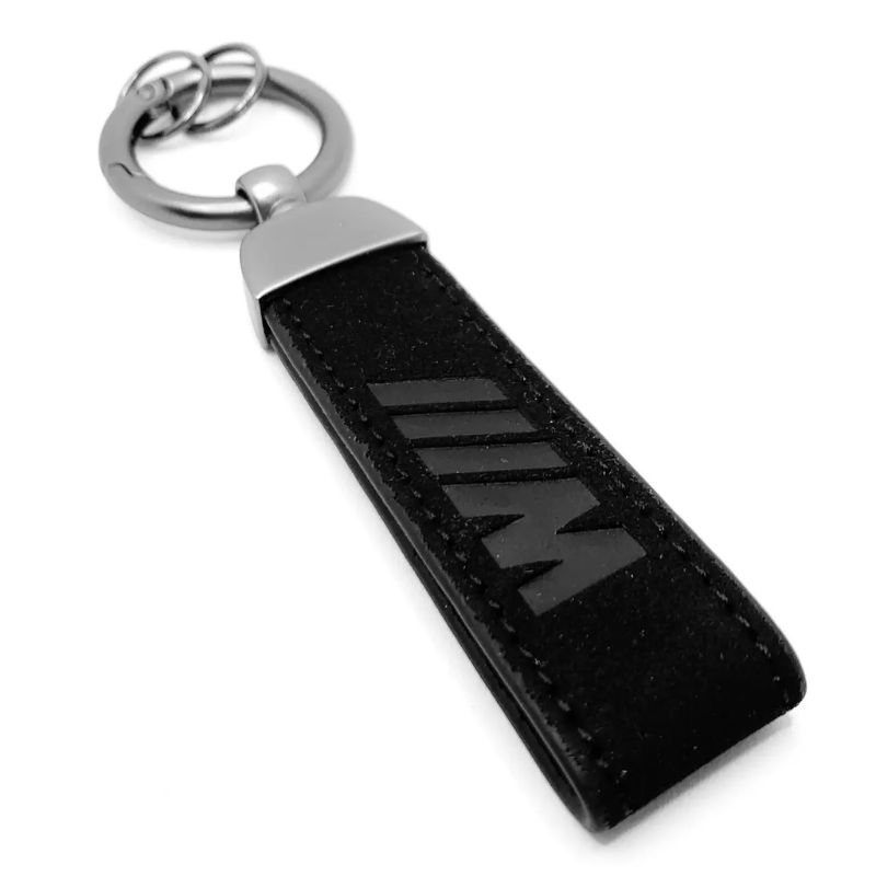 Замшевий брелок для BMW в стилі M, Чорний 