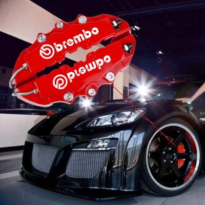 Декоративные накладки на тормозные суппорта Brembo ABS 4 шт M Красный