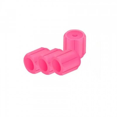 Светящиеся колпачки на ниппель флуоресцентные (неоновые) для велосипеда, машины, самоката - 4 шт