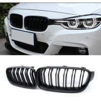Решітки радіатору BMW F30 F31 Двореберні Чорний Мат
