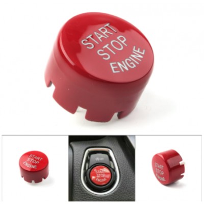 Крышки кнопок старт стоп автомобиля, кнопка запуска/остановки двигателя, BMW F кузовов Красная