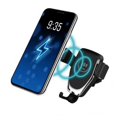 Держатель для телефона с беспроводной зарядкой Qi для смартфона