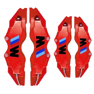 Декоративные накладки на тормозные суппорта "M" для BMW, ABS 4 шт М Красный