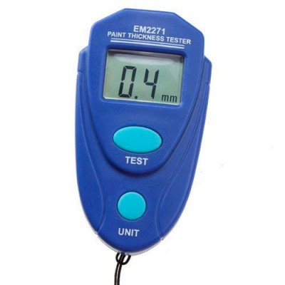 Толщиномер с проверочными пластинами Allosun em2271 Синий