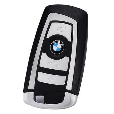Корпус ключа BMW F30 F32 F20 F35 F10 F33 F25 на четыре кнопки Серебро