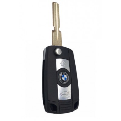 Выкидной ключ BMW HU58 с нарезанным лезвием 3 кнопки, E36 E38 E39 E46 E5364 E81 E83 E85 E86, Без электроники 
