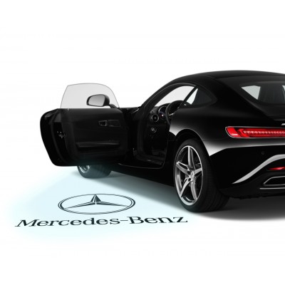 Штатная проекция подсветка дверей проектор Мерседес с логотипом Mercedes-Benz