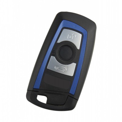 Корпус ключа BMW F30 F32 F20 F35 F10 F33 F25 на три кнопки Синий