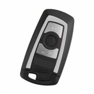 Корпус ключа BMW F30 F32 F20 F35 F10 F33 F25 на три кнопки Серебро