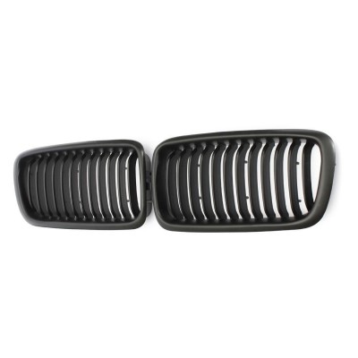 Решетки радиатора BMW E38 Рестайлинг Однореберные  Черный Мат