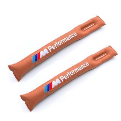 М'яка вставка ущільнювач між сидінням і тунелем для BMW в стилі M performance Коричнева