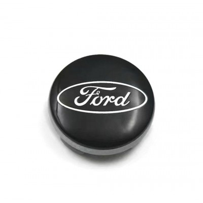 Колпачок в диск Ford, Эмблема в колеса Форд 54 мм Black  1 шт