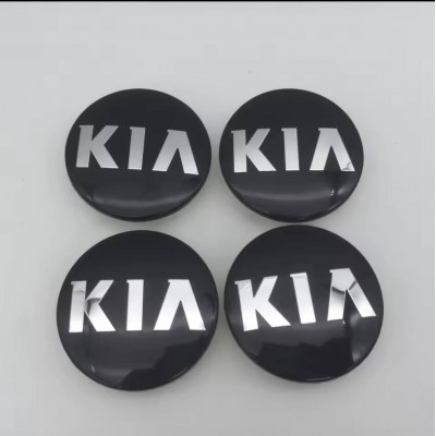 Комплект колпачков в диски KIA, заглушки в колёса киа 58 мм  4 шт.