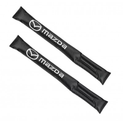 Мягкие вставки между сиденьем с вышитым логотипом Mazda 2 шт.