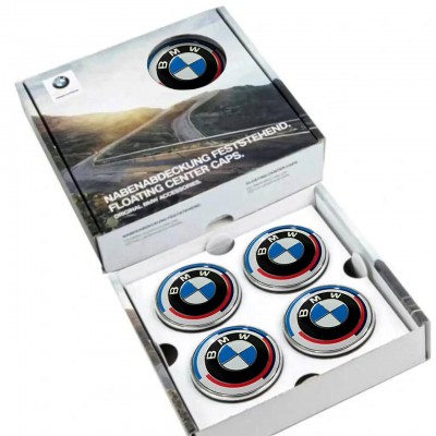 Ювілейні Фіксовані статичні ковпачки у диски BMW 50 Years  65 68 мм
