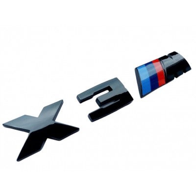 Шильдик логотип емблема BMW Х3 M чорний