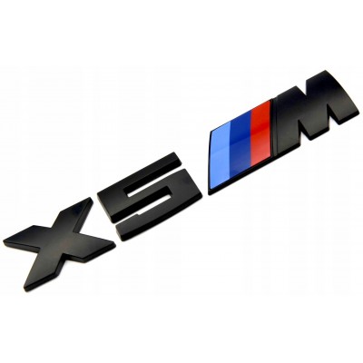 Шильдик логотип емблема BMW Х5 M чорний
