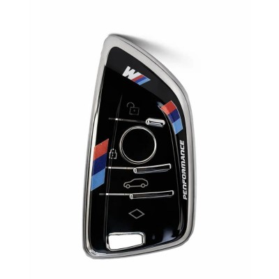 Силиконовый чехол на ключ BMW G-F серия, M Performance (Черный) 