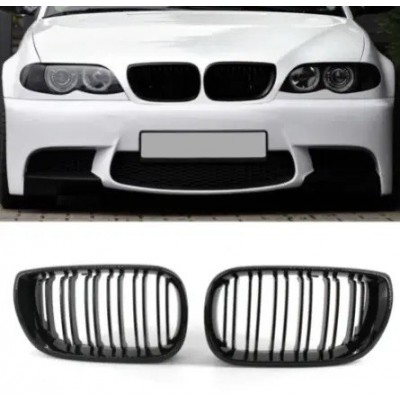 Решетка радиатора ноздри в М-стиле для BMW E46 LCI бмв е46