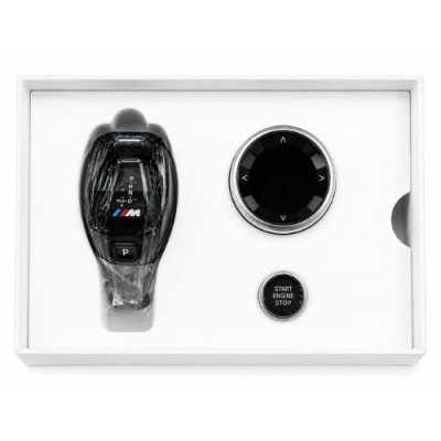 Кришталевий селектор АКПП BMW M Style + 2 кнопки G20 G30 G05 G11 F10 F30 X3 X4 X5 X6 X7 