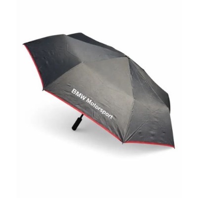 Зонт полуавтоматический BMW Motorsport Powered by с фирменным чехлом с красными спицами