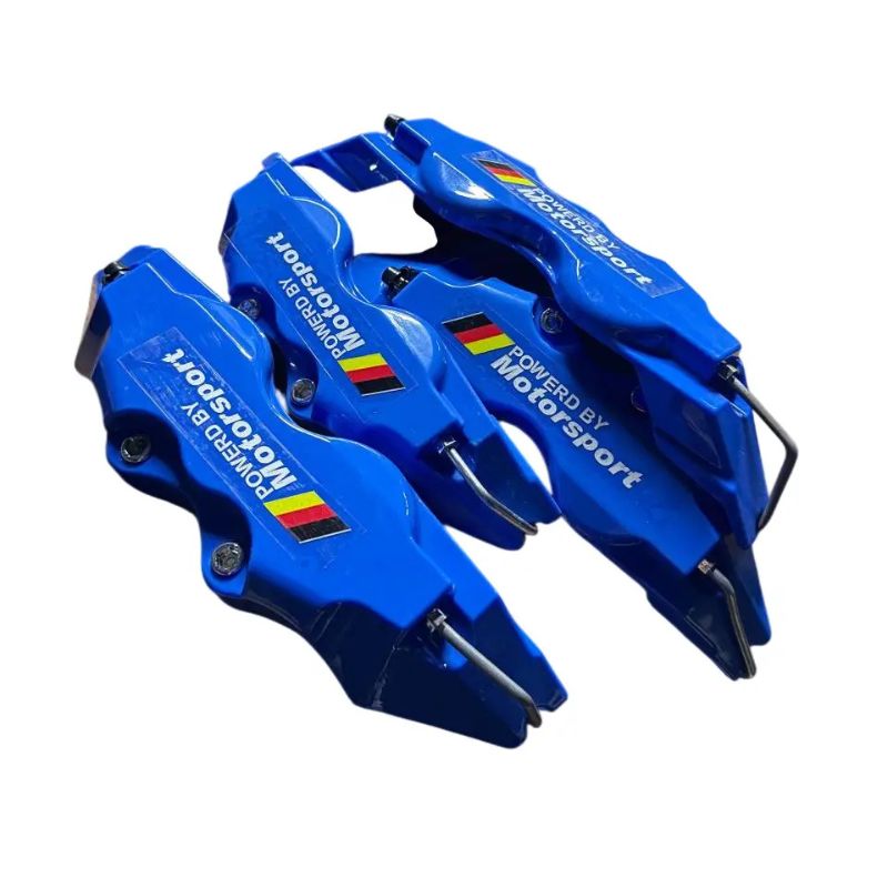 Накладки на тормозные суппорты бмв bmw Motorsport L, синие (комплект 4 шт) 