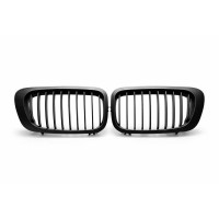 Решітки радіатору BMW E46 Рестайлінг Однореберні Чорний Мат