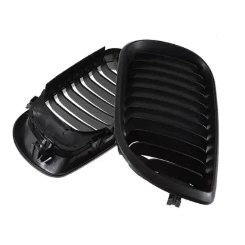 Решітки радіатору BMW E46 Рестайлінг Однореберні Чорний Мат