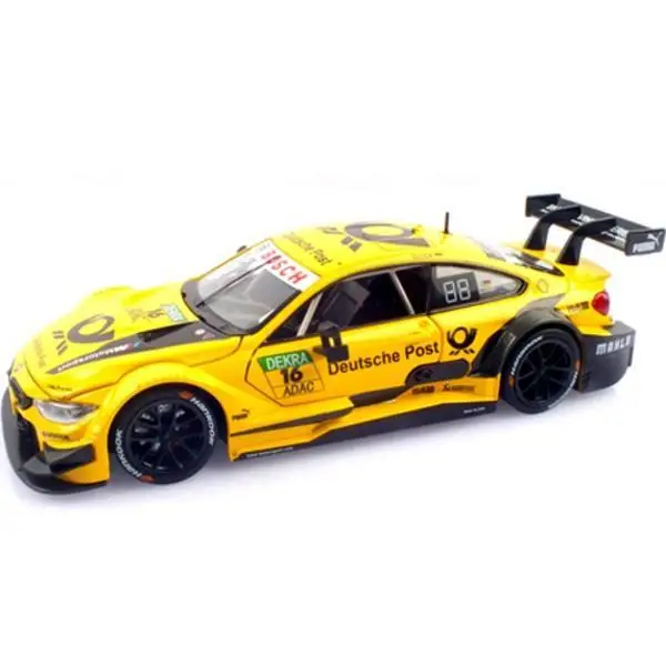 Колекционная-игрушечная моделька BMW M4 DTM, Желтая