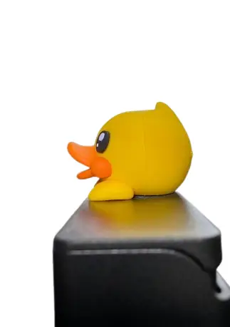 Оригінальна паркувальна табличка на торпеду авто з гумовою качкою «B.Duck», Авто-візитка для номера телефону