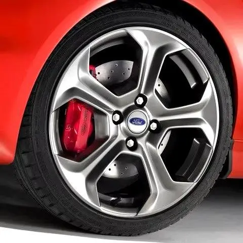 Ковпачок в диск Ford, емблема в колеса 54 мм (1 шт.) Silver