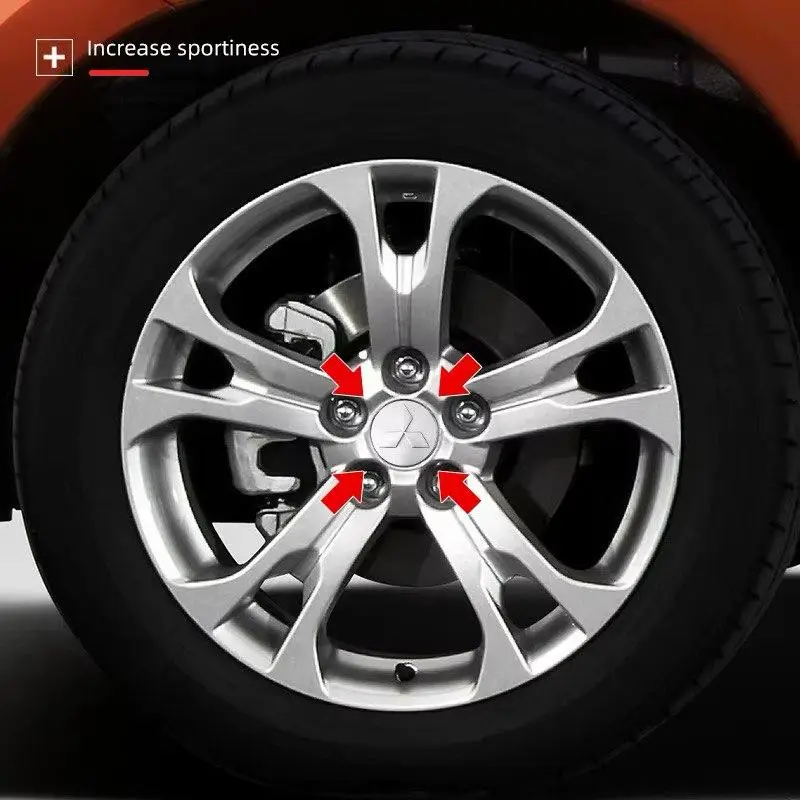 Ковпачок в диск Mitsubishi, значок в колесо 60 мм (1 штука) Срібло