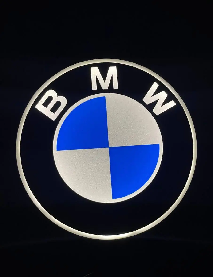 Настільний нічник BMW, унікальне підсвічування ємблема БМВ для інтер'єру будинку