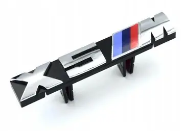 Шильдик логотип BMW «X5 M» Performance: Хромований, емблема на решітку радіатора