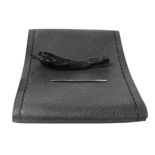 Обплетення чохол на кермо, екошкіра, 37-38 см. чорна, без перфорування, зшивається