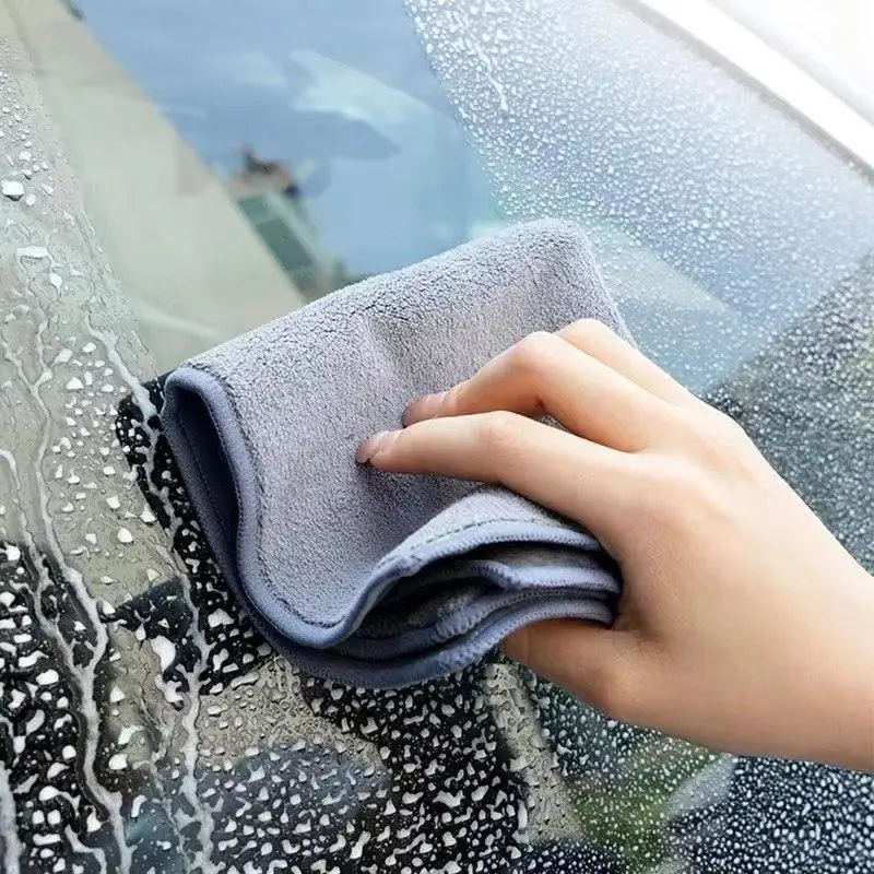 Премиальная тряпка из микрофибры для салона авто, Микрофибровая салфетка BMW для чистки и ухода машини