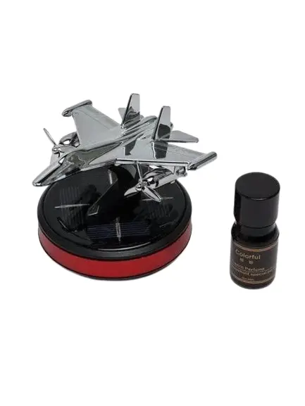 Автомобильный 3D-ароматизатор «Истребитель» для салона с вращающимися пропеллерами и арома маслом, Red