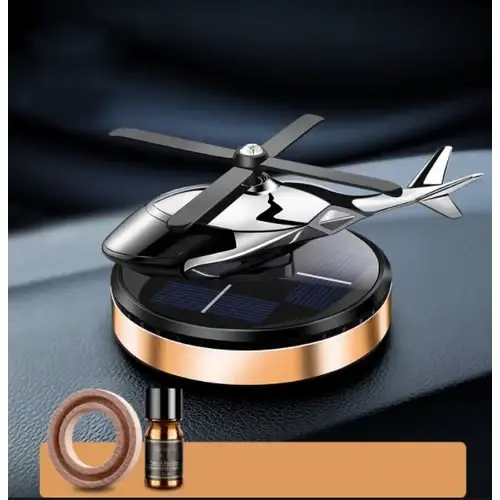 Автомобильный ароматизатор "Вертолёт" с вращающимися элементами, 3D-ароматизатор воздуха Gold.